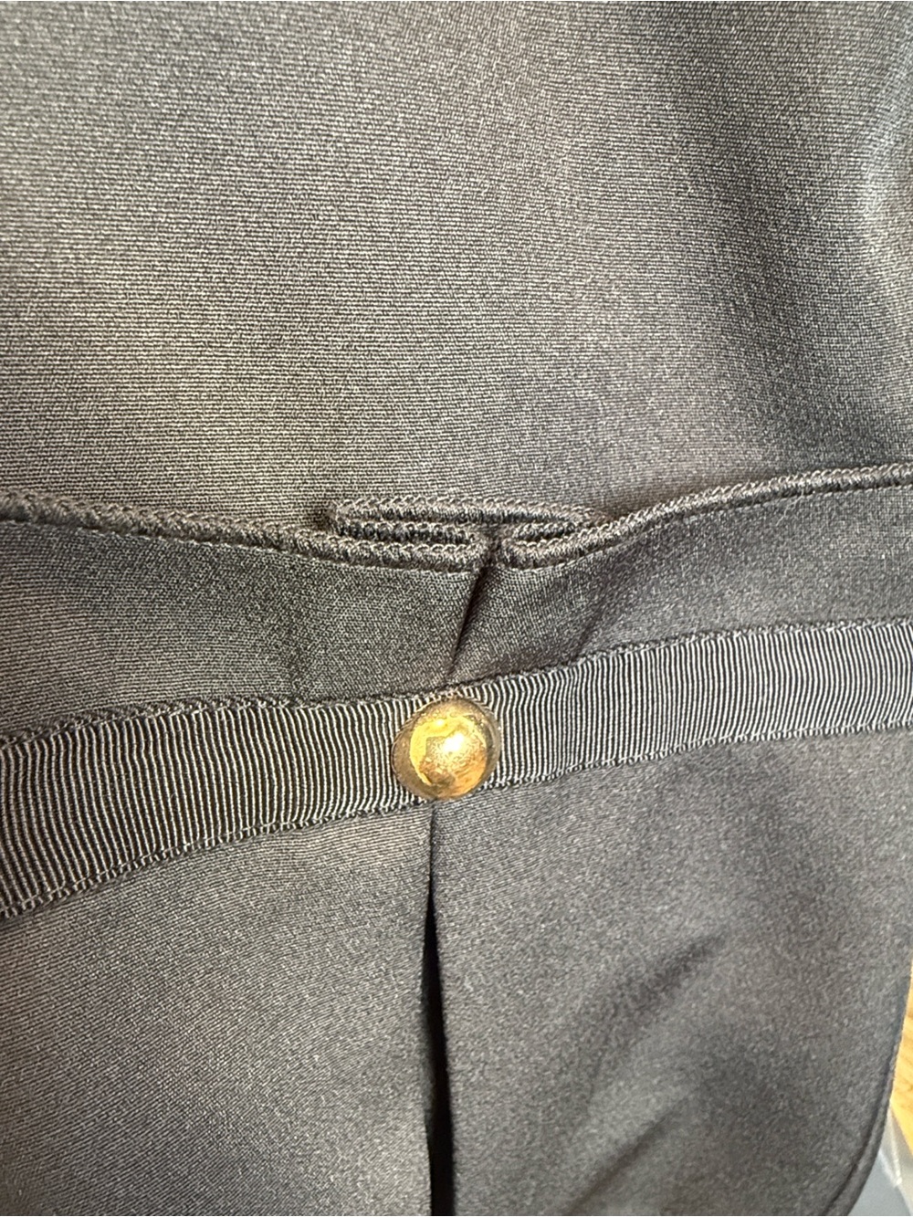 Tuckernuck Black Pleated A-Line Dress with Gold Studs - Picture 8 of 9